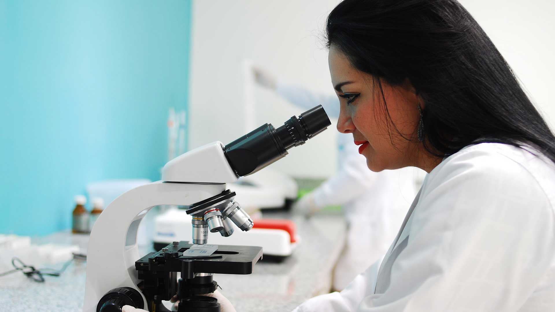 Lab Technicians Working